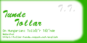 tunde tollar business card